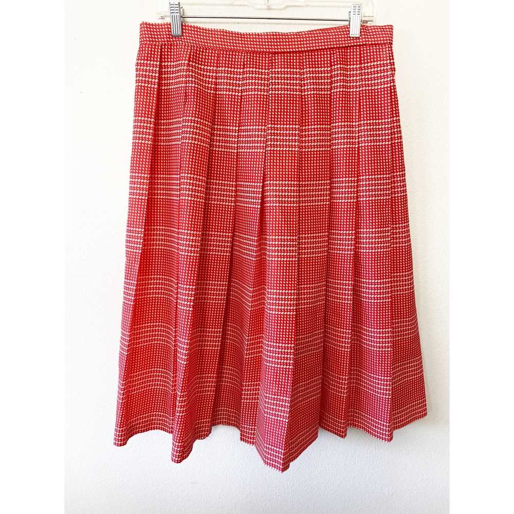 Vintage Red and White Skirt